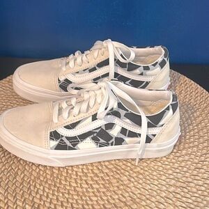 Unisex Vans Era Mosaic Checkerboard Leather / Suede Canvas Sneaker Size 7